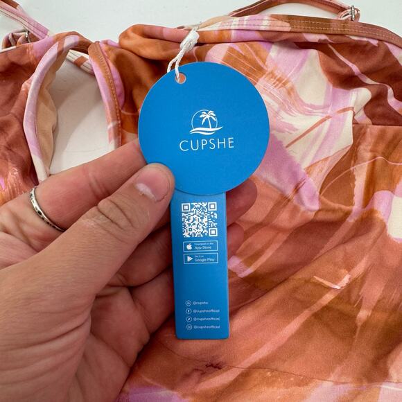 NWT Cupshe Arizona Road Trip Keyhole Halter One Piece Swimsuit - Picture 6 of 9